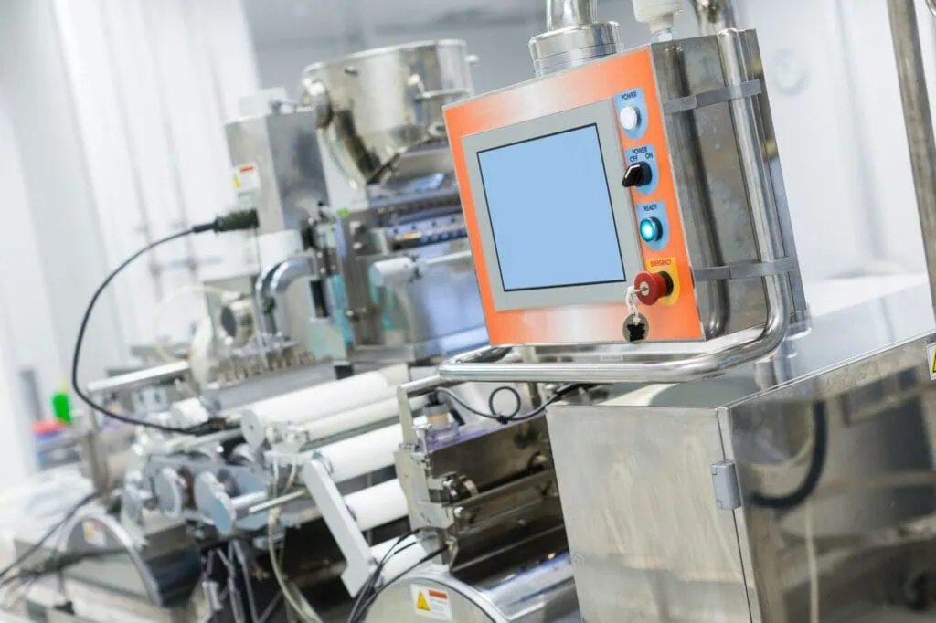 plant picture, machine with control panel, steel machines, manuf