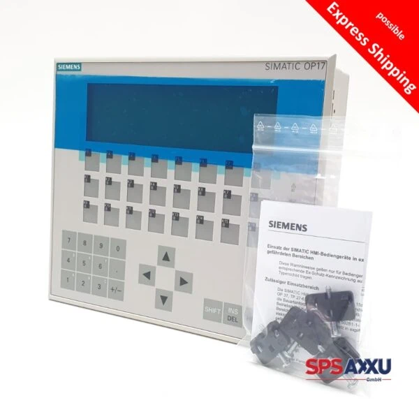 SIEMENS Simatic OP17-DP  6AV3 617-1JC20-0AX1  6AV3617-1JC20-0AX1