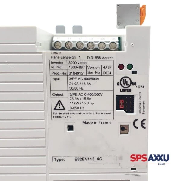 LENZE Inverter E82EV113_4C  E82EV113K4C Wechselrichter – Bild 4
