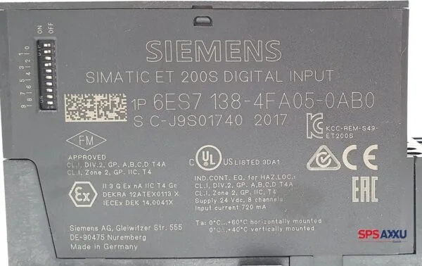 SIEMENS SIMATIC ET 200S DIGITAL INPUT 6ES7138-4FA05-0AB0  6ES7 138-4FA05-0AB0 – Bild 2