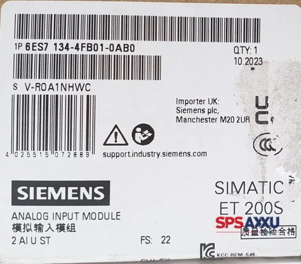 SIEMENS SIMATIC Analog Input Module 6ES7 134-4FB01-0AB0   6ES7134-4FB01-0AB0  FS:22 – Bild 2