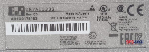 B&R automation analoges Eingangsmodul X67 AI 1333 X67AI1333  Rev.C0 – Bild 2