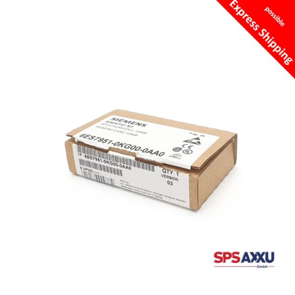SIEMENS Simatic S7 Memory Card 6ES7951-0KG00-0AA0 6ES7 951-0KG00-0AA0