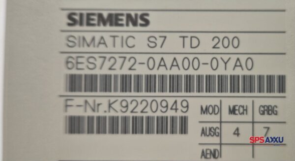 SIEMENS Simatic TD 200 6ES7272-0AA00-0YA0 6ES7 272-0AA00-0YA0 Membrane Keyboard – Bild 2