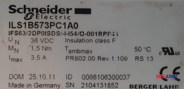 SCHNEIDER SERVOMOTOR ILS1B573PC1A0 – Bild 2