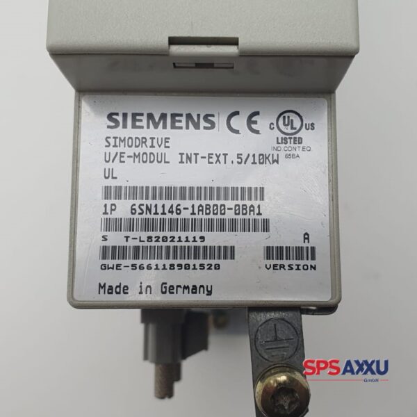 SIEMENS 6SN1146-1AB00-0BA1 6SN1 146-1AB00-0BA1 Simodrive U/E-Modul Int-ext 5/10kw – Bild 3