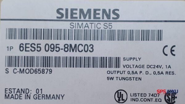 SIEMENS Simatic S5-95U 6ES5 095-8MC03  6ES5095-8MC03 – Bild 3