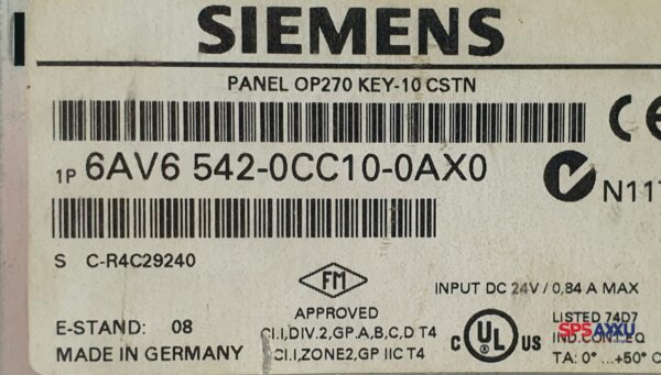 SIEMENS Simatic Operator Panel OP270 KEY-10 CSTN 6AV6 542-0CC10-0AX0 6AV6542-0CC10-0AX0 – Bild 2