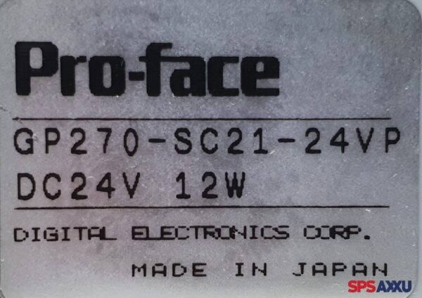 Pro-Face Quickpanel Touch Panel GP270-SC21-24VP PRO-FACE  GP270 SC21 24VP – Bild 6