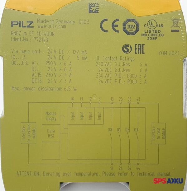 PILZ PNOZ m EF 4DI4DOR 772143  Sicherheitsrelais – Bild 5