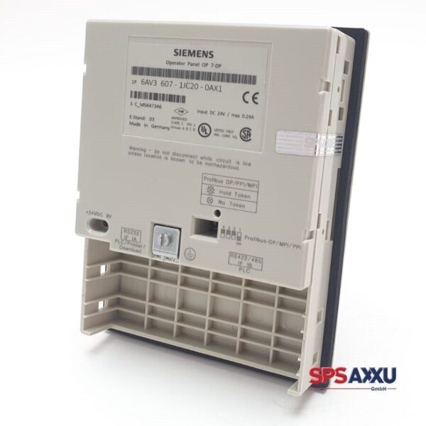 SIEMENS Operator Panel OP7-DP 6AV3 607-1JC20-0AX1 6AV3607-1JC20-0AX1 – Bild 4