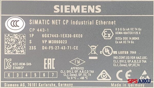 SIEMENS Simatic NET  Intustrial Ethernet 6GK7443-1EX30-0XE0  6GK7 443-1EX30-0XE0 – Bild 5