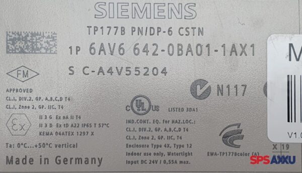 SIEMENS Simatic TP 177B Touch Panel  6AV6642-0BA01-1AX1 6AV6 642-0BA01-1AX1 E:18 – Bild 7