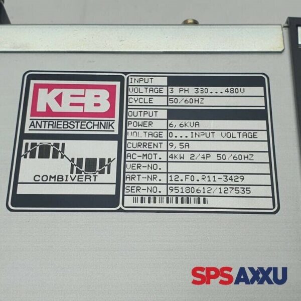 KEB Frequenzumformer Frequenzumrichter Inverter 12.FO.R11-3429 / 12.F0.R11-3429 – Bild 8
