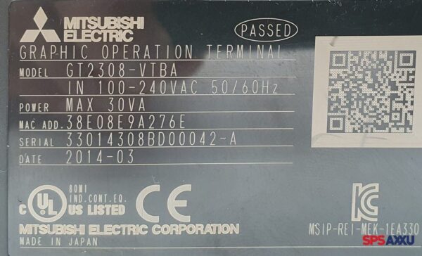 Mitsubishi Graphic Operation Terminal GT2308-VTBA  GT2308VTBA Panel – Bild 9