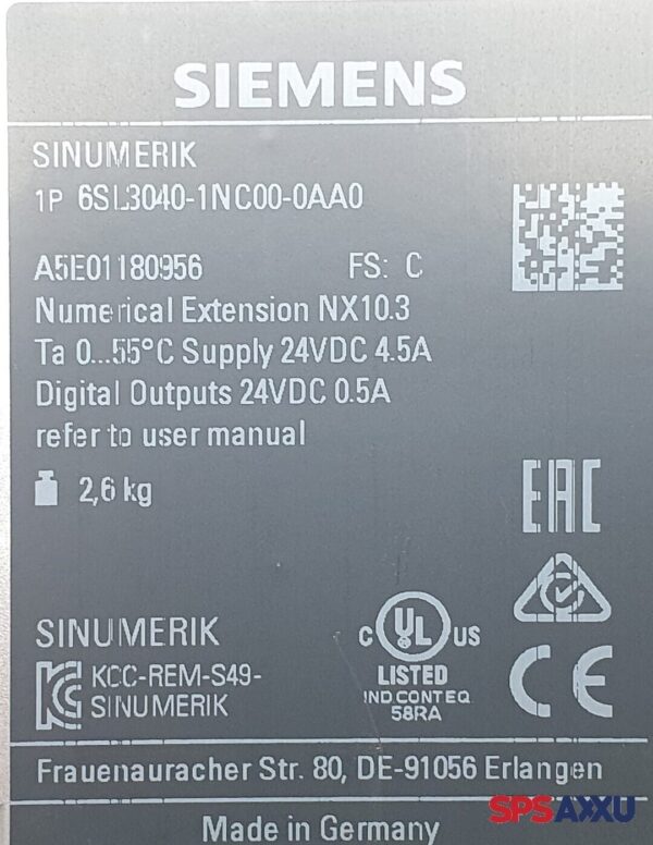SIEMENS SINUMERIK Active Interface Module 6SL3040-1NC00-0AA0 6SL3 040-1NC00-0AA0 – Bild 6