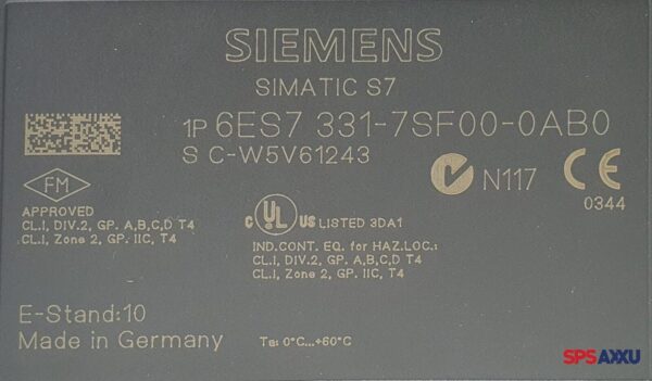 SIEMENS Simatic S7 Analog Module  6ES7 331-7SF00-0AB0  6ES7331-7SF00-0AB0 E:10 – Bild 6