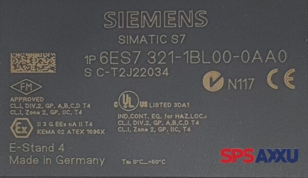 SIEMENS Simatic S7 SM321 Digitaleingabe 6ES7 321-1BL00-0AA0 6ES7321-1BL00-0AA0 – Bild 5