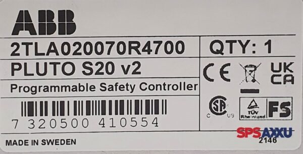ABB PLUTO S20 v2  2TLA020070R4700 PROGRAMMABLE SAFETY CONTROLLER – Bild 4