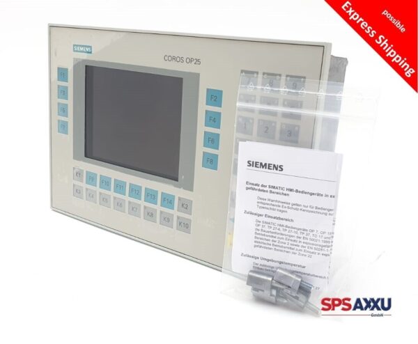 SIEMENS Operator Panel Coros OP 25/A 6AV3525-1EA01-0AX0  6AV3 525-1EA01-0AX0 A08
