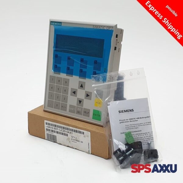 SIEMENS Simatic Operator Panel OP 7-DP 6AV3 607-1JC20-0AX1  6AV3607-1JC20-0A E:6