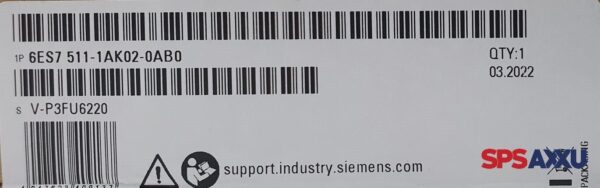 SIEMENS Simatic S7 CPU 1511-1PN 6ES7 511-1AK02-0AB0 6ES7511-1AK02-0AB0 E:5 – Bild 3