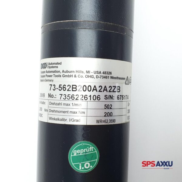 Cooper Power Tools   Motor 73-562B200A2A2ZB – Bild 5