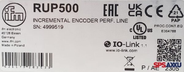 IFM RUP-500 Incremental   Encoder  Perf.Line   SN:4999519 – Bild 3