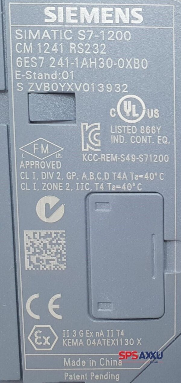 SIEMENS  Simatic  6ES7 241-1AH30-0XB0  6ES7241-1AH30-0XB0  Communication Module – Bild 5