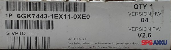 SIEMENS Simatic NET 6GK7443-1EX11-0XE0  6GK7 443-1EX11-0XE0 Version-04 – Bild 4