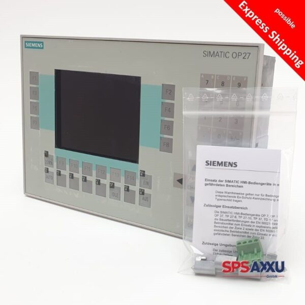 SIEMENS Simatic Operator Panel OP27 Mono 6AV3627-1JK00-0AX0 6AV3 627-1JK00-0AX0