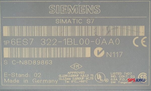 SIEMENS Simatic S7 Digitalausgabe 6ES7322-1BL00-0AA0  6ES7 322-1BL00-0AA0 E:2 – Bild 4