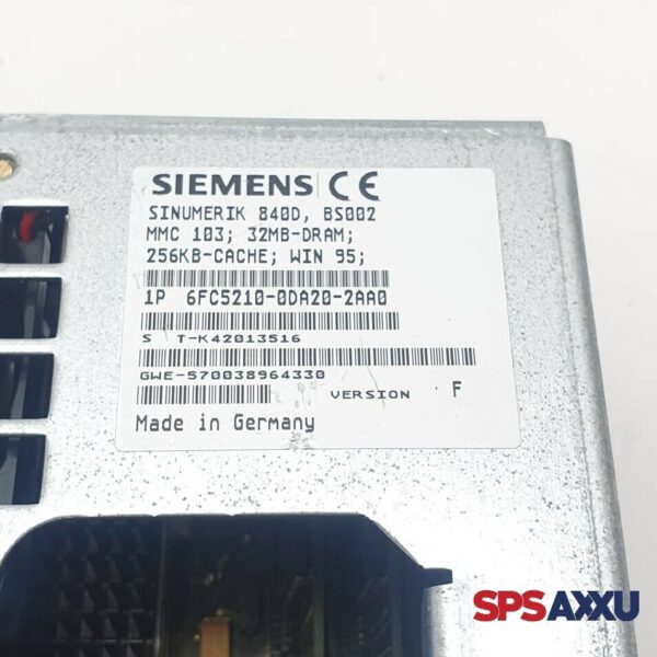 SIEMENS Sinumerik 840D MMC 103 6FC5210-0DA20-2AA0 6FC5 210-0DA20-2AA0  Version F – Bild 5
