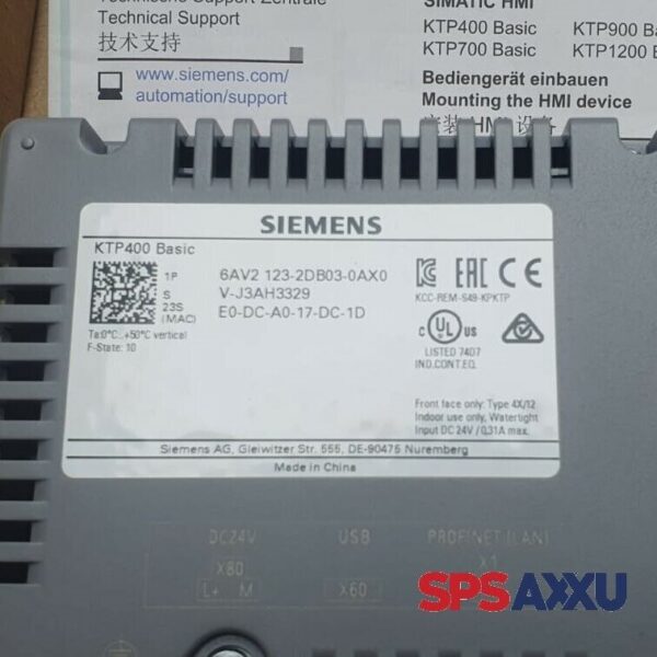 SIEMENS Simatic KTP400 Basic  6AV2 123-2DB03-0AX0  6AV2123-2DB03-0AX0  FS:10 – Bild 4