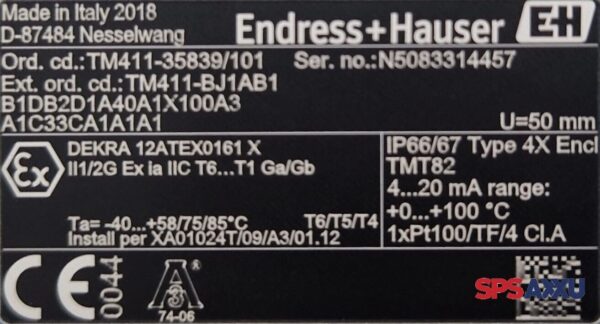 Endress+Hauser TM411-35839/101  Ext. Cd:TM411-BJ1AB1 – Bild 4