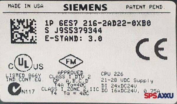 SIEMENS Simatic S7-200  6ES7 216-2AD22-0XB0  6ES7216-2AD22-0XB0  E:3.0 – Bild 6