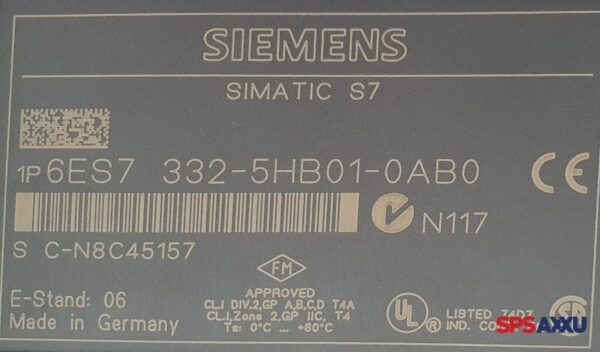 SIEMENS Simatic S7 Analog Input Modul 6ES7 332-5HB01-0AB0 6ES7332-5HB01-0AB0 E:6 – Bild 5