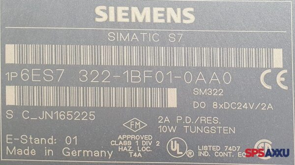 SIEMENS Simatic S7 Digital Module  6ES7322-1BF01-0AA0  6ES7 322-1BF01-0AA0  E:1 – Bild 6