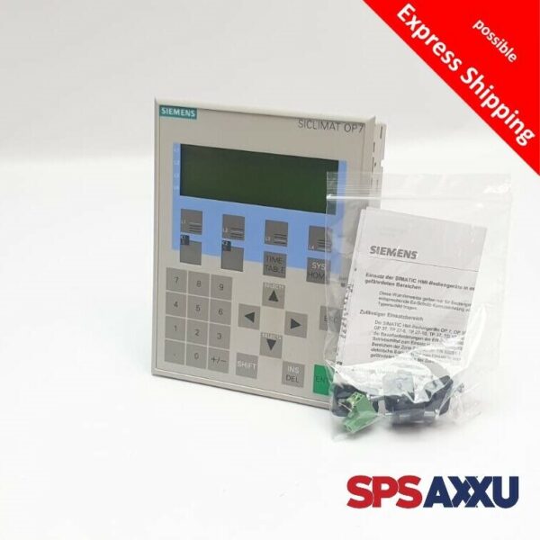 Siemens SICLIMAT OP7 OEM DESIGN 6AV3 607-5BB00-0AE0, 6AV3607-5BB00-0AE0 ES 07