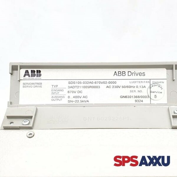 ABB Drives SDS100  SDS105-032A0-670V02-0000 Servo Drive 3ADT211005R0003 – Bild 6