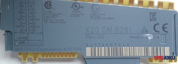 B&R X20 CM8281   X20CM8281  Rev.G0  Eingangsmodul X20 CM 8281 – Bild 6