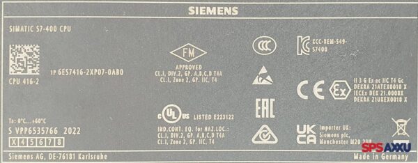 SIEMENS S7-400 CPU Zentralbaugruppe  6ES7416-2XP07-0AB0 6ES7 416-2XP07-0AB0  F:3 – Bild 6