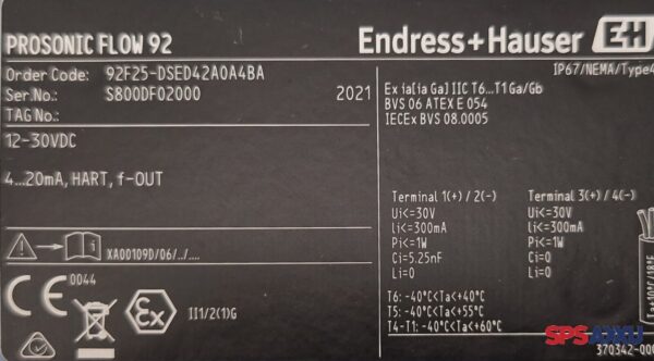 Endress+Hauser  PROSONIC  FLOW F  92F25-DSED42A0A4BA – Bild 5