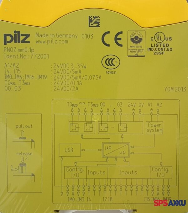 Pilz PNOZ mm0.1p Modul Sicherheitsrelais 772001 – Bild 4
