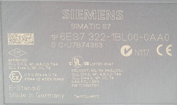 SIEMENS Simatic Digitalausgabe  6ES7 322-1BL00-0AA0  6ES7322-1BL00-0AA0 – Bild 3