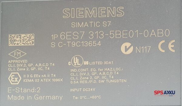 SIEMENS Simatic S7  Baugruppe 6ES7 313-5BE01-0AB0 6ES7313-5BE01-0AB0 E:2 – Bild 5