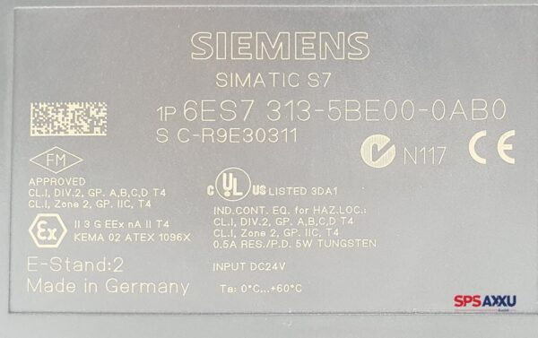 SIEMENS SIMATIC  S7-300  6ES7 313-5BE00-0AB0  6ES7313-5BE00-0AB0  E:2 cpu – Bild 5