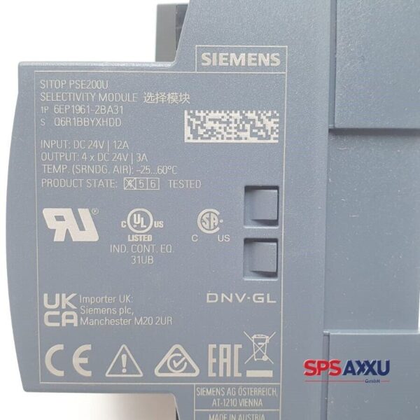 SIEMENS SITOP PSE200U Selectivity Module  6EP1961-2BA31  6EP1 961-2BA31 F:4 – Bild 5
