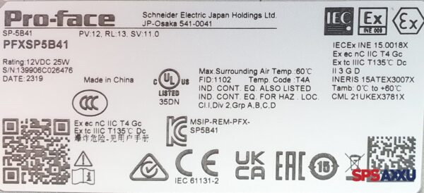Schneider Electric ProFace Processor Module PFXSP5B41 SP-5B41 – Bild 6